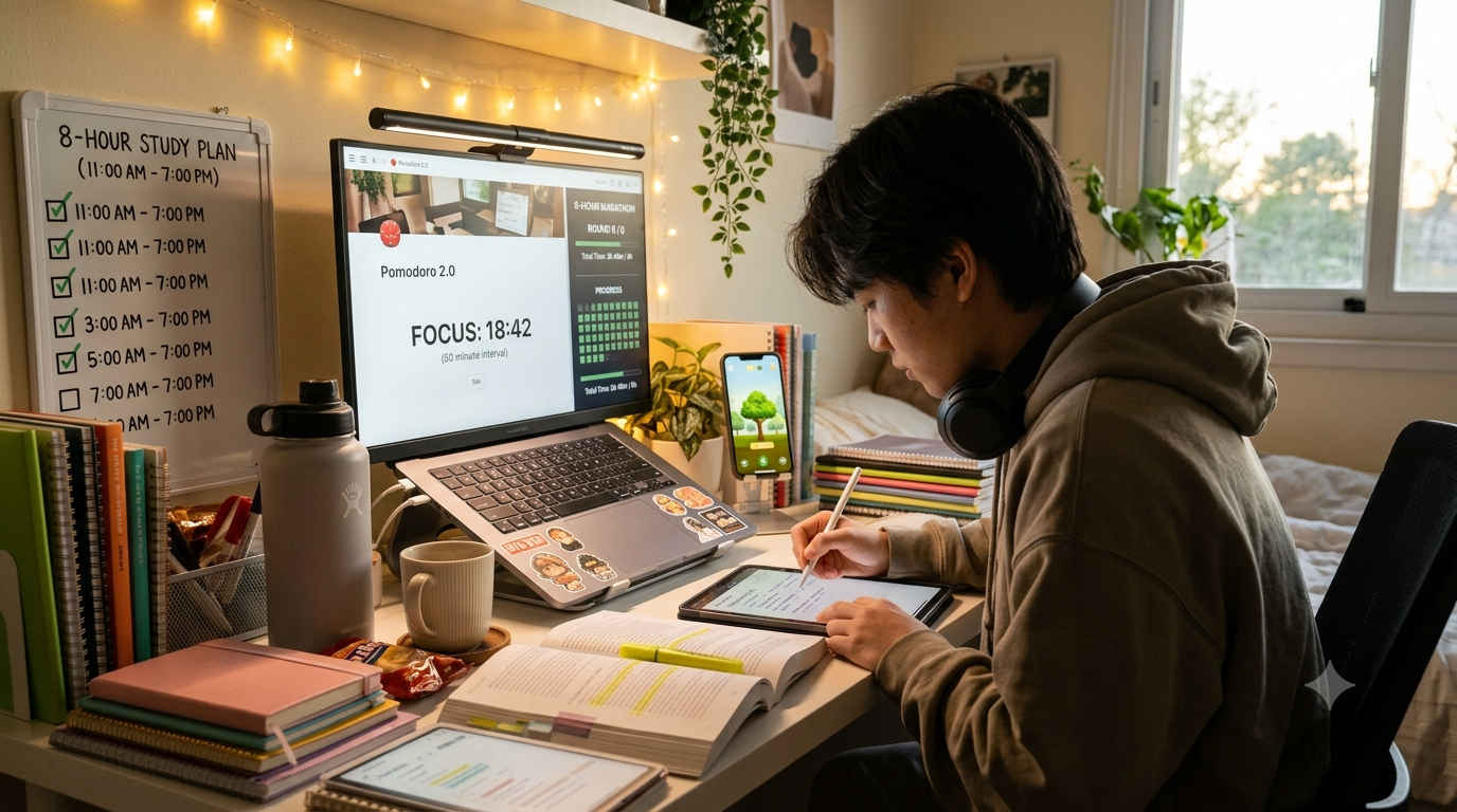 The Pomodoro Technique 2.0: How Gen-Z Students Are Mastering 8-Hour Study Session