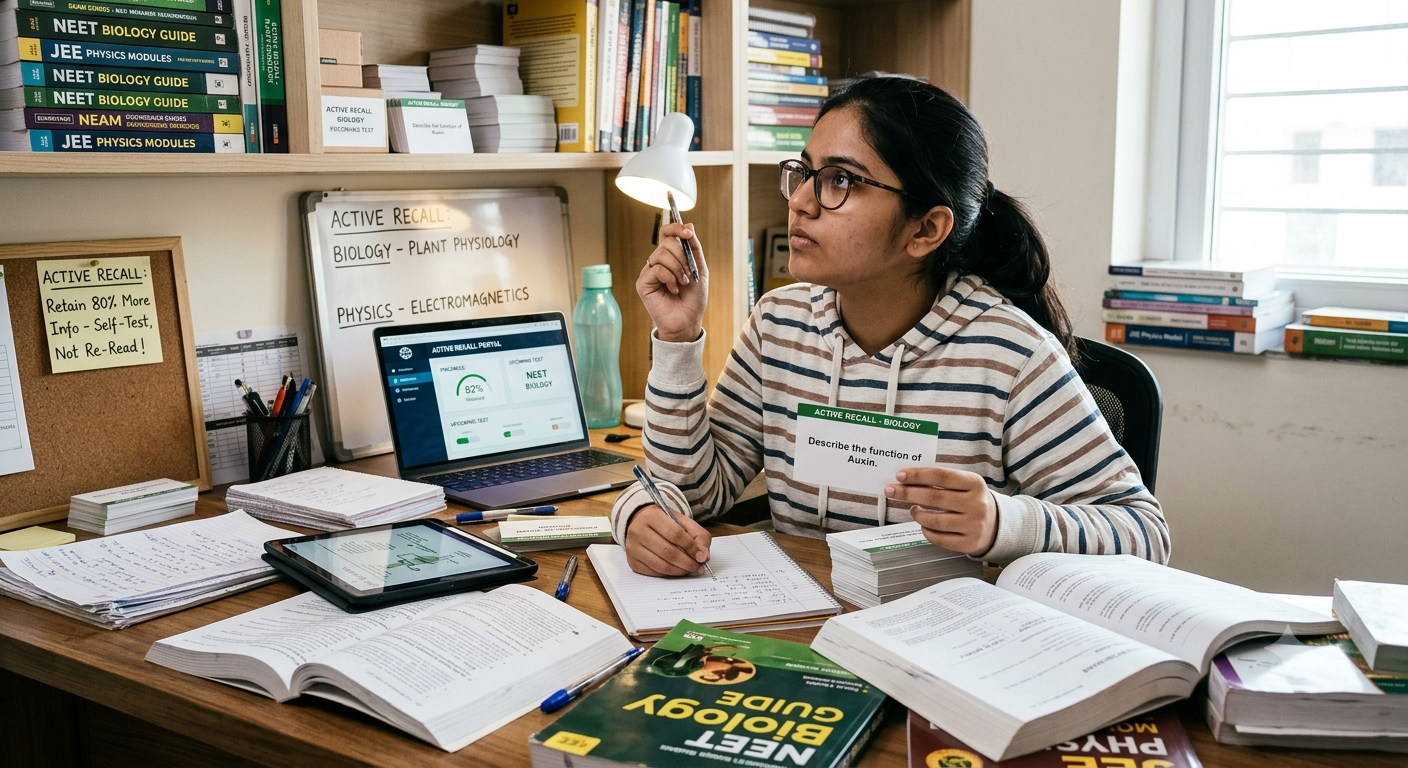 The Science of Active Recall: How to Retain 80% More Info for NEET & JEE